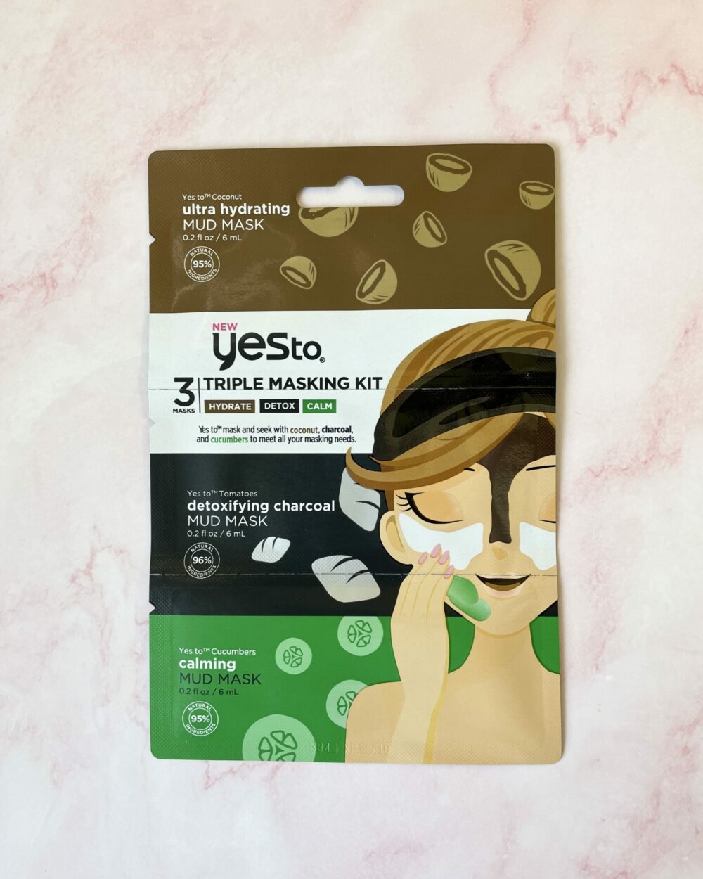 Strawberry Week | Yes to Triple Masking Kit - Calm, Detox, Glow